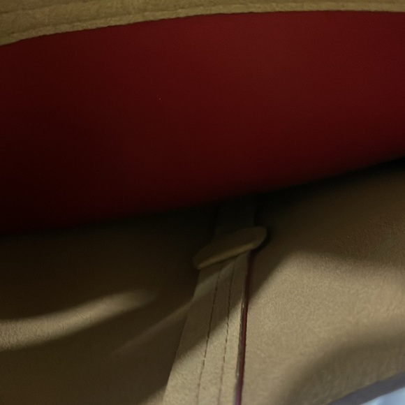 Emilie M Simulated Leather Maroon/Burgundy Handbag - Picture 4 of 14